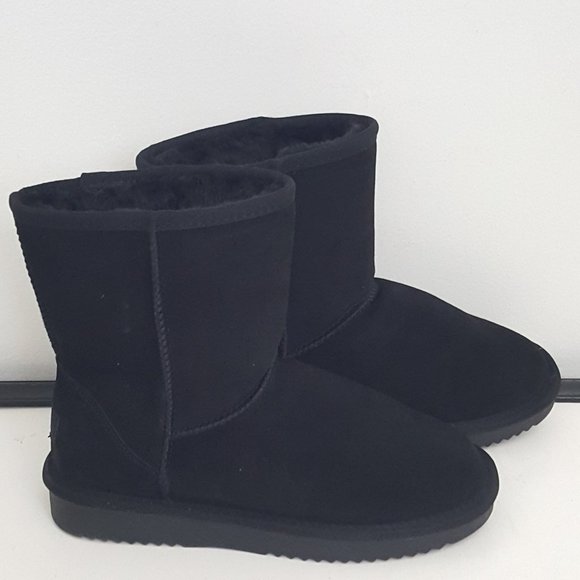 Dream Pairs Shoes - New DREAM PAIRS Womens Faux fur Mid Calf Sheepskin Insole Winter Ankle Snow Boot